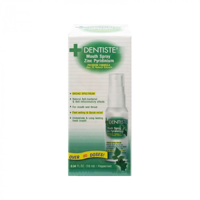 Dentiste' Mouth Spray Zinc Pyridinium 10 ml. เดนทิสเต้ เม้าท์สเปรย์ ซิงค์ ไพริดิเนียม 10 มล.
