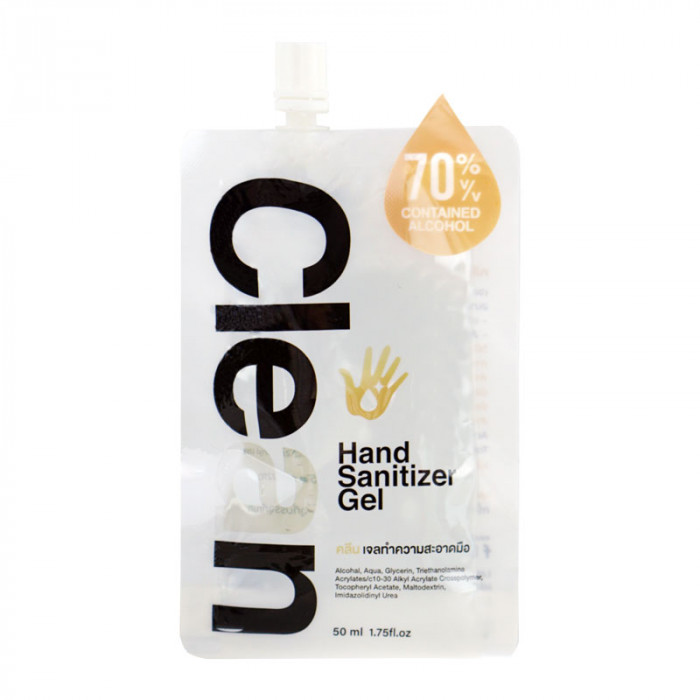 Clean Hand Sanitizer Gel 50 ml. คลีน เจลทำความสะอาดมือ 50 มล.