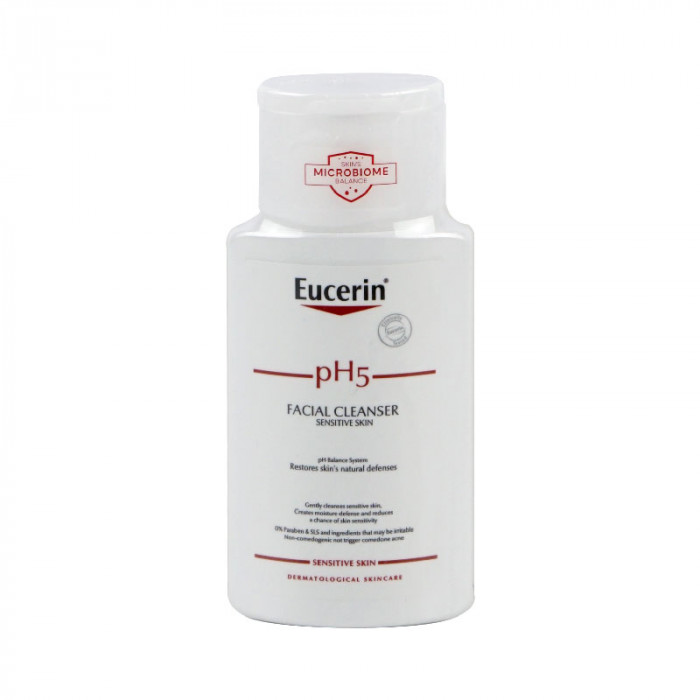 Eucerin pH5 Sensitive Skin Facial Cleanser 100 ml. ยูเซอริน พีเอช5 เซ็นซิทีฟ เฟเชี่ยล คลีนเซอร์ 100 มล.