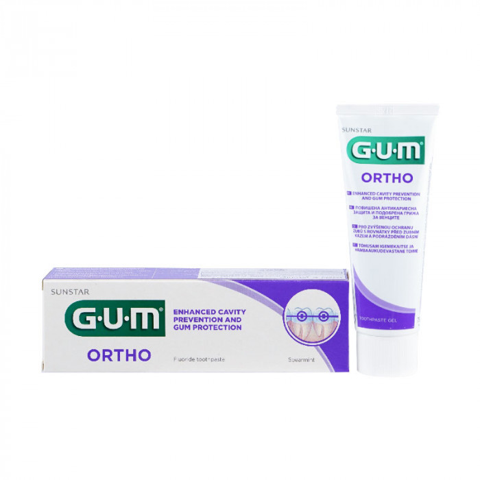 Gum Orthodontic Toothpaste 75 ml. กัม ยาสีฟันสำหรับคนจัดฟัน 75 มล.