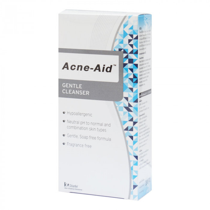 Acne-Aid Gentle Clenser 100 ml. แอคเน่-เอด เจนเทิ่ล คลีนเซอร์ (สีฟ้า) 100 มล.