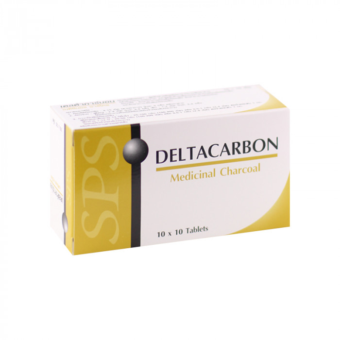 Deltacarbon 10เม็ด(รุ่น1กล่อง=10แผง)