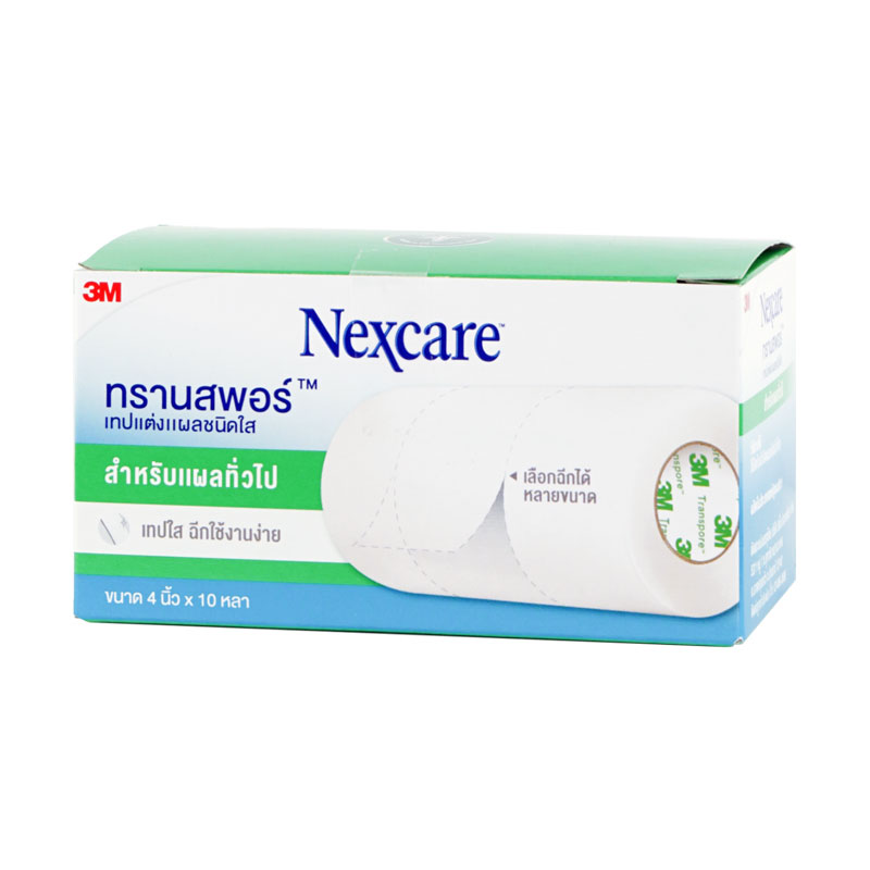 3M Nexcare Transpore 4นิ้วX10หลา | Mmshop - สินค้าเพื่อสุขภาพ