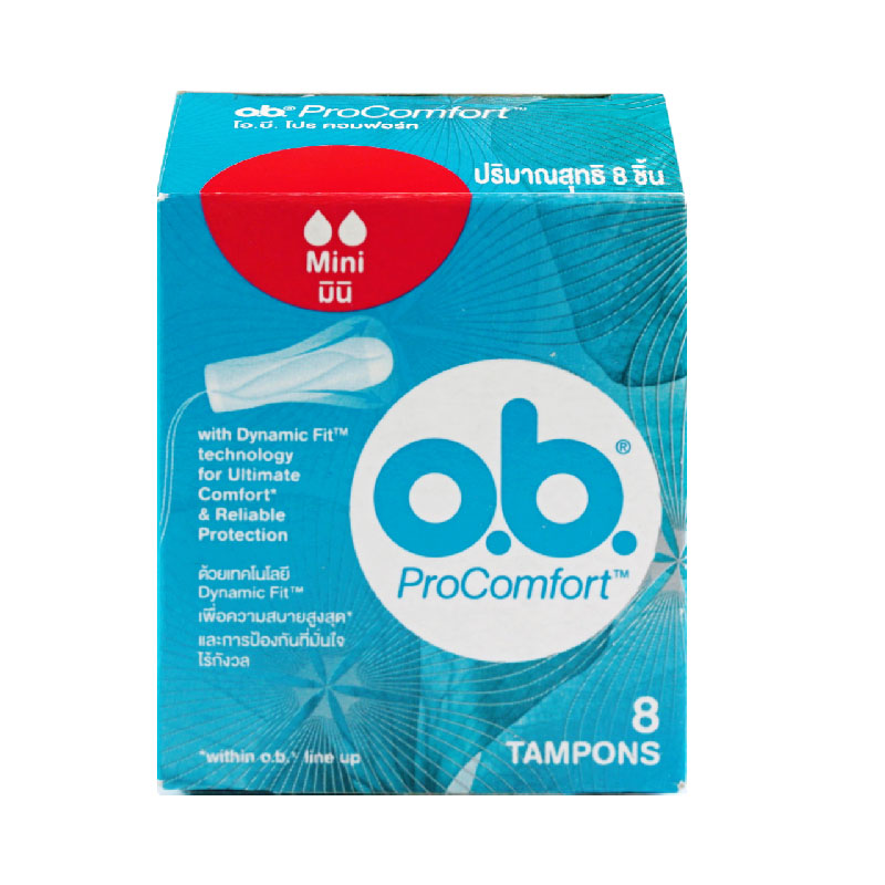 O.b. Procomfort Mini ผ้าอนามัยแบบสอด โอ.บี. โปรคอมฟอร์ท 8 ชิ้น (Mini ...