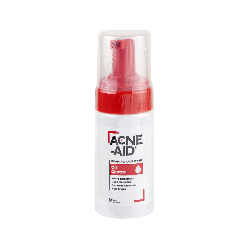 Acne aid foaming face wash oil control 100 ml แอคเน เอด โฟมมง เฟซ วอช ออยล คอนโทรล 100 มล